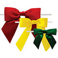 5/8" Pre-tied Satin Bows W/ Wire Twist